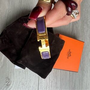 Hermes H click bracelet